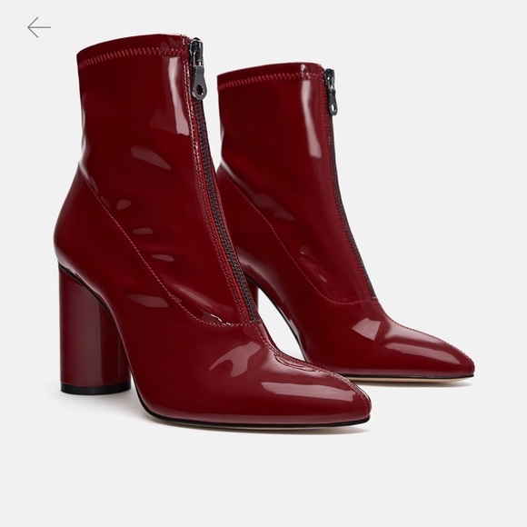 patent red booties